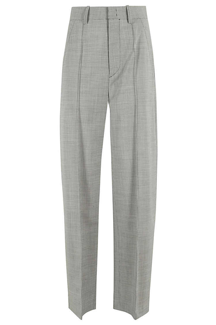 Sopiavea High-Waisted Wide-Leg Pants With Pleat Detailing