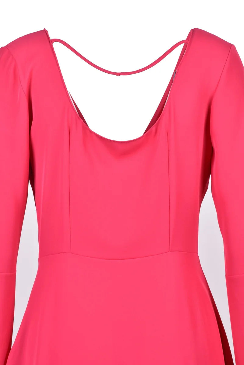 Flared Dress Zipper - Fuchsia