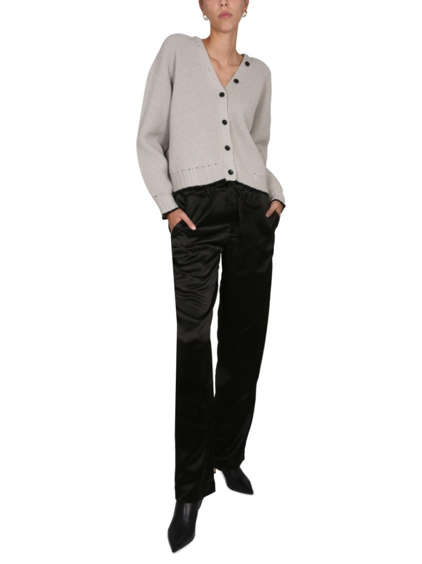 Slouch Fit Pants With Elastic Waistband