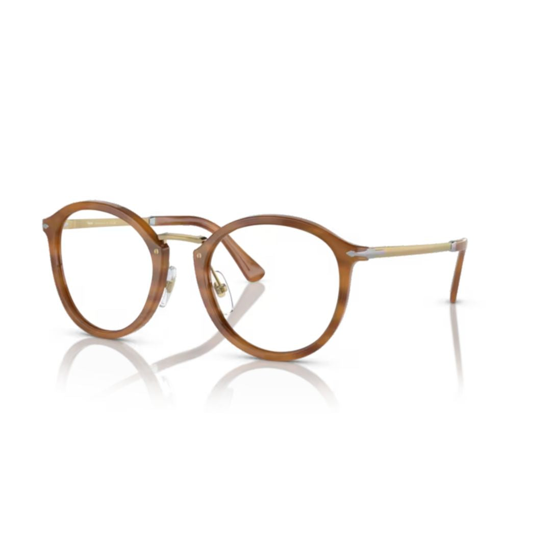 3309v Vista Round Acetate Eyeglasses with Gold-tone Accents