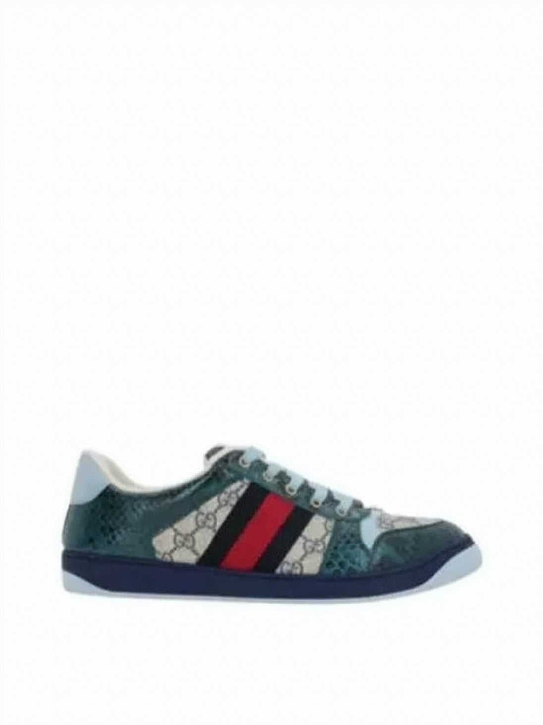 Patterned Fabric Sneakers with Monogram Print