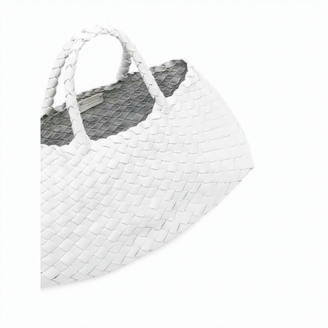 Artisanal Woven Buffalo Leather Tote Bag