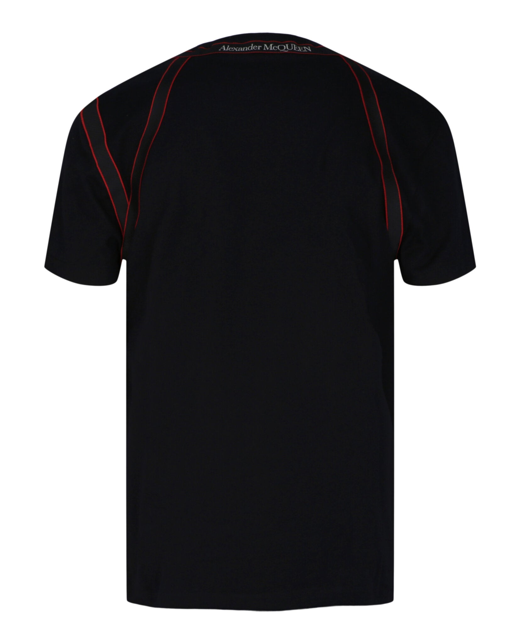 Tape Logo Harness Crewneck T-Shirt