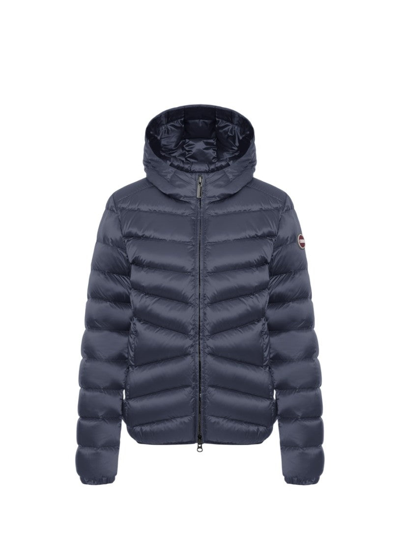 Slim Fit Down Jacket with Quilted Patterns