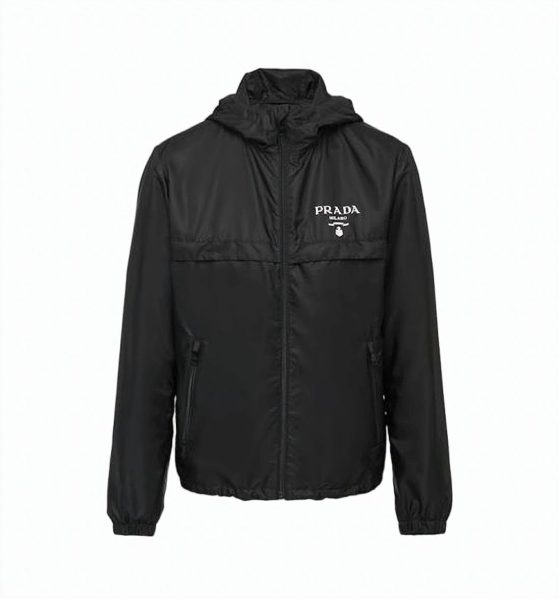 Lightweight Hooded Jacket With Front Zipper Closure