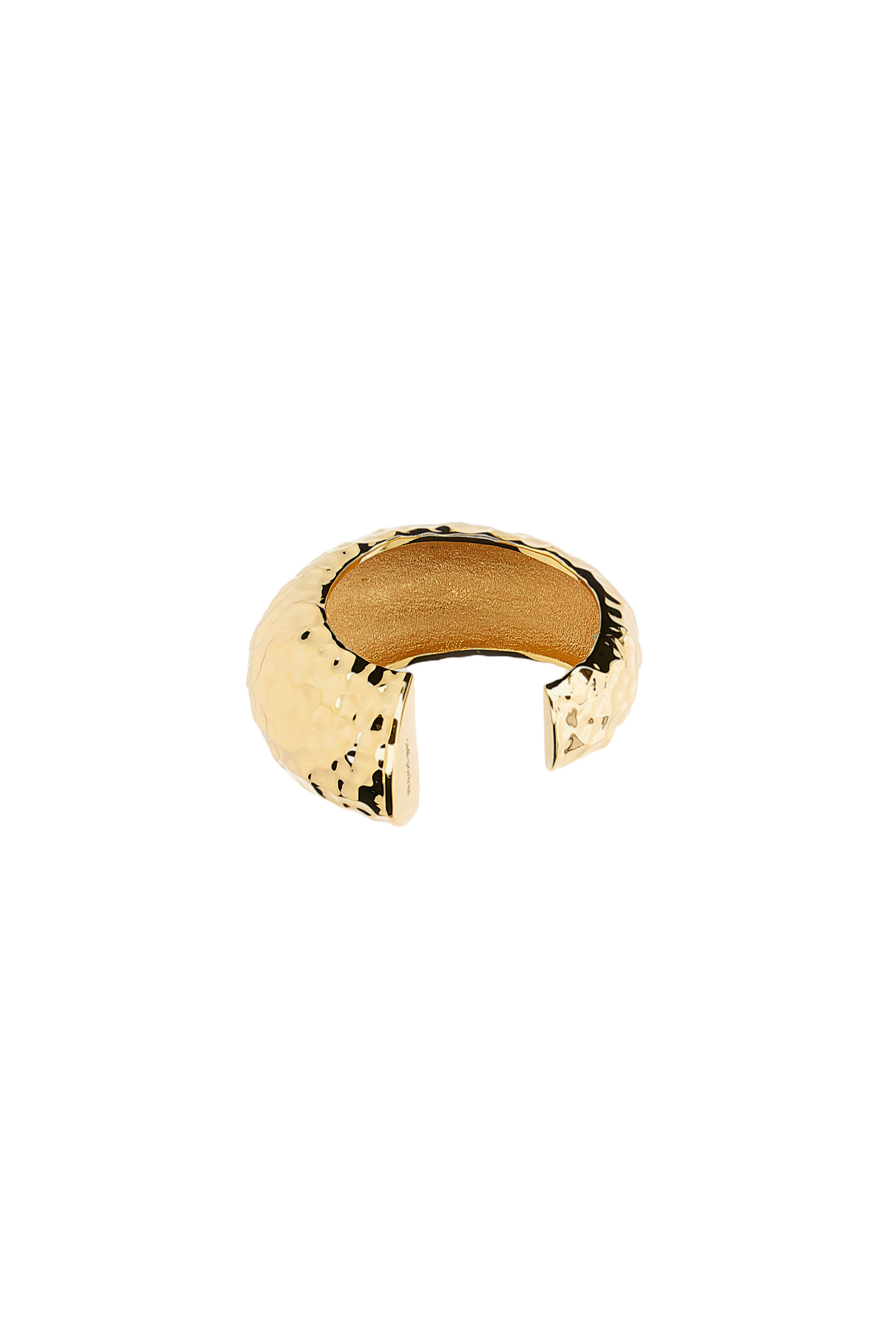 Hammered Gold-Plated Brass Cuff