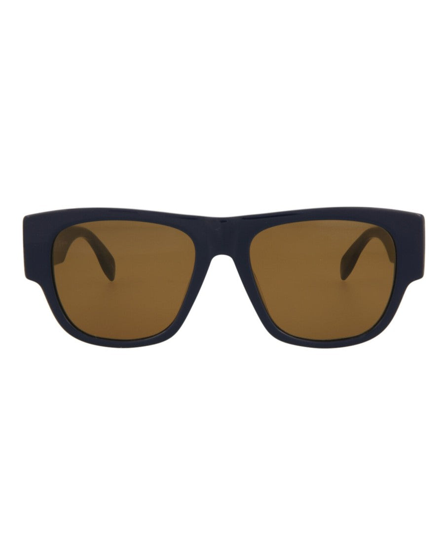 Bold Square-Frame Sunglasses With Matte Acetate Finish