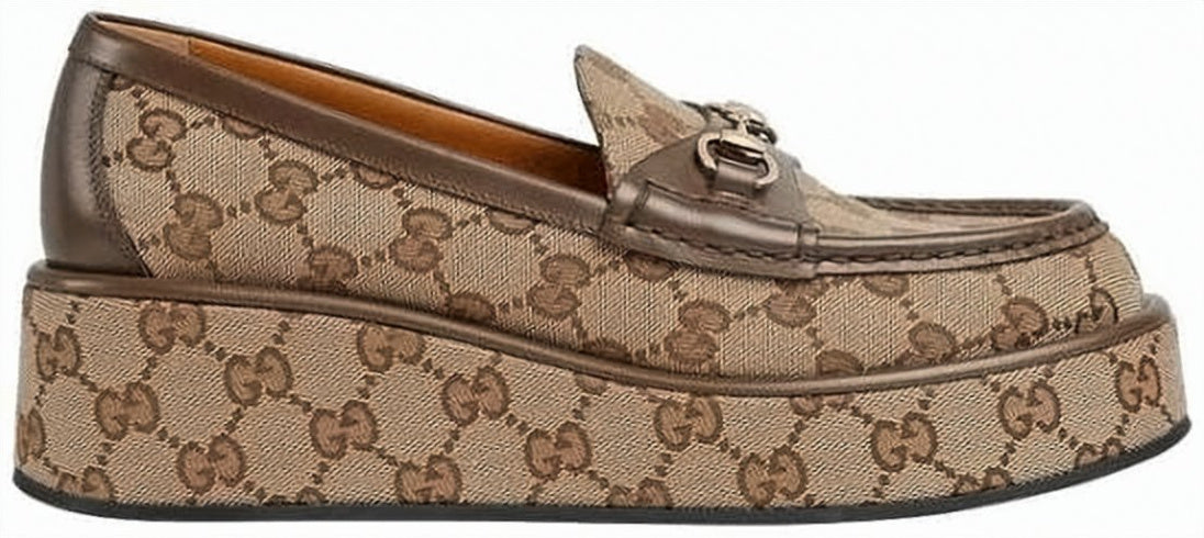 Platform Loafers with Signature Monogram