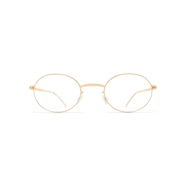 Emmi Round Gold-tone Metal Eyeglasses