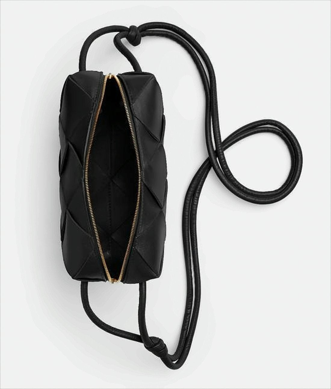 Rectangular Padded Lambskin Shoulder Bag