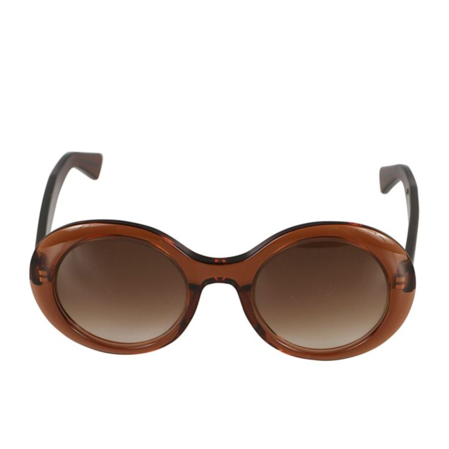 Audrey Bold Rounded Frame Sunglasses with Gradient Lenses