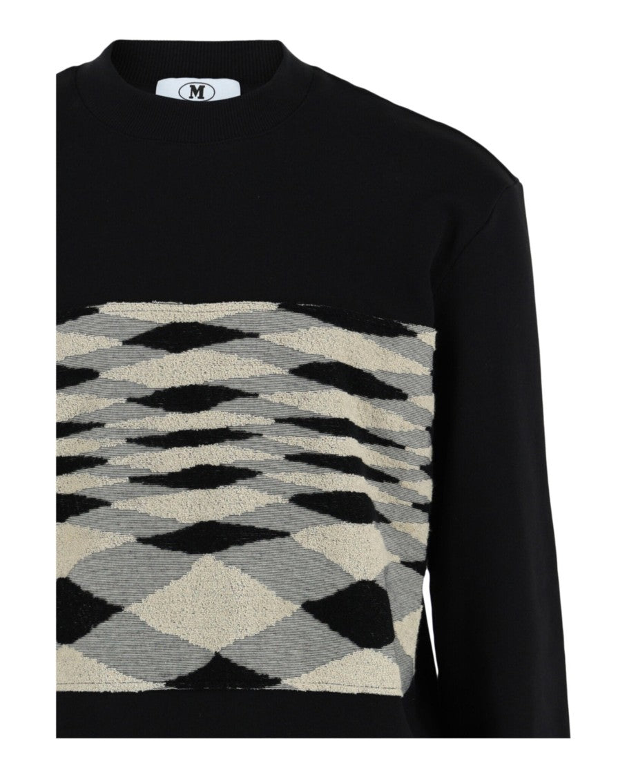 Zig Zag Slub Crewneck Sweatshirt
