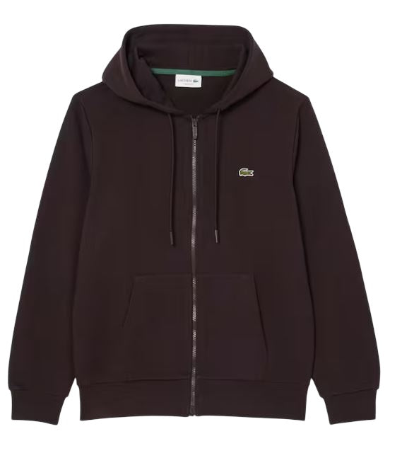 Classic Zip-Up Hoodie with Jersey-Lined Hood