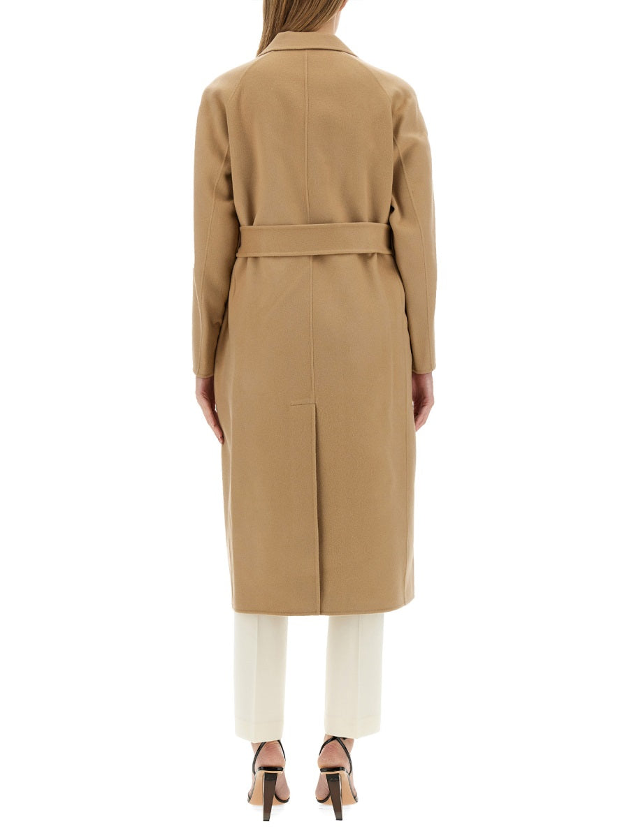 Belted Wool and Cashmere Blend Coat
