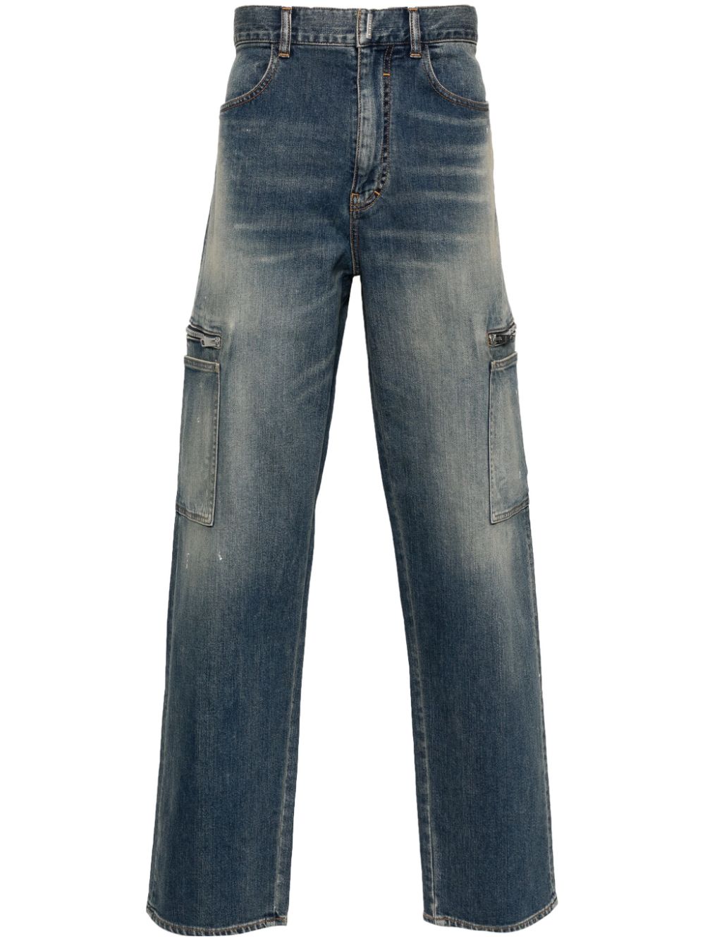 Medium Blue Straight Leg Denim Trousers