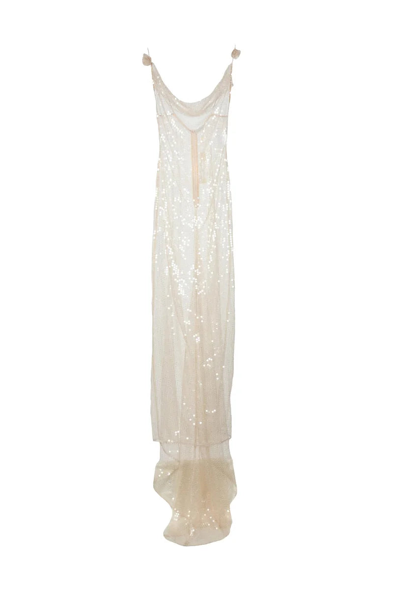 Sequin Dress - Beige
