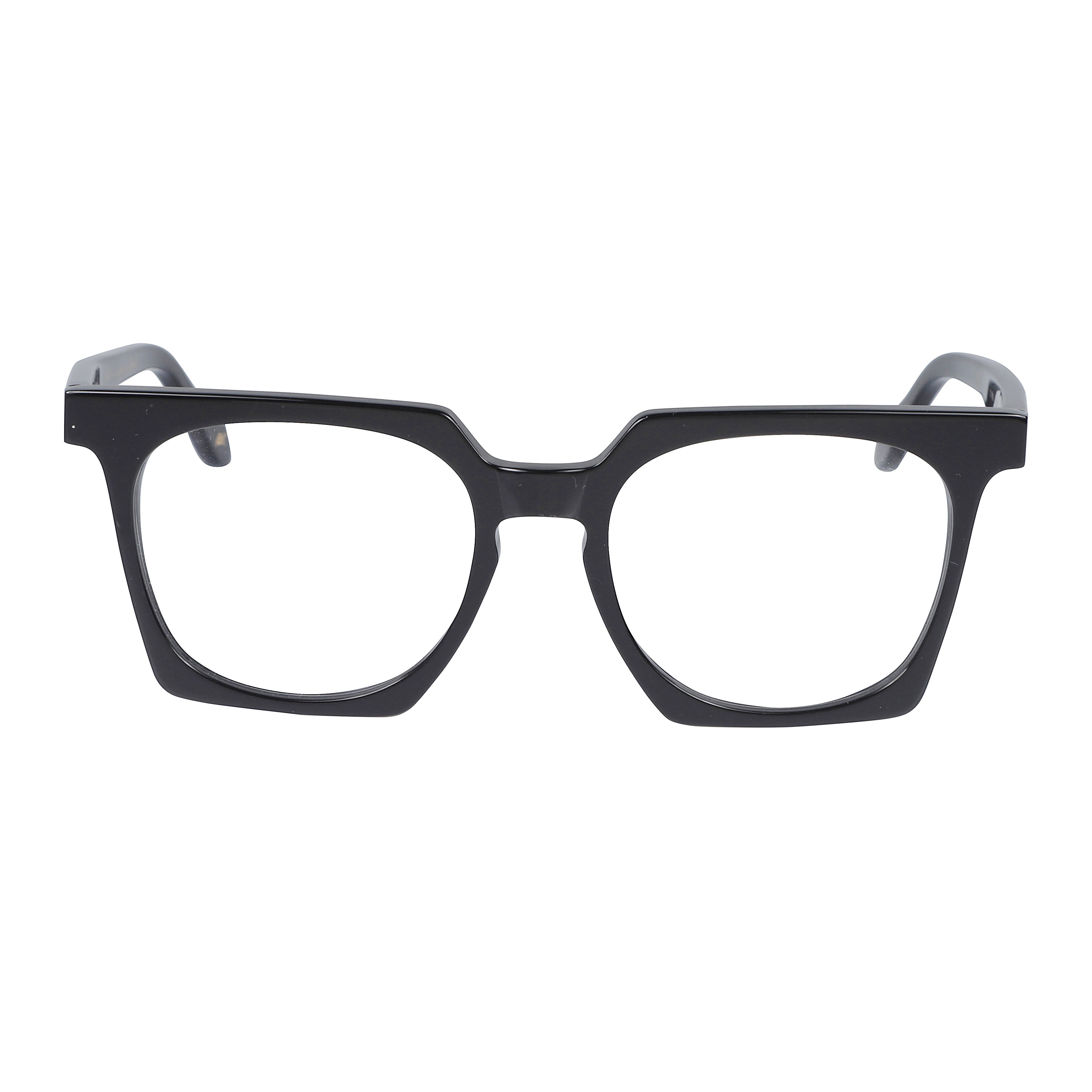 Maya Light Geometric Square Frame Eyeglasses with Glossy Finish