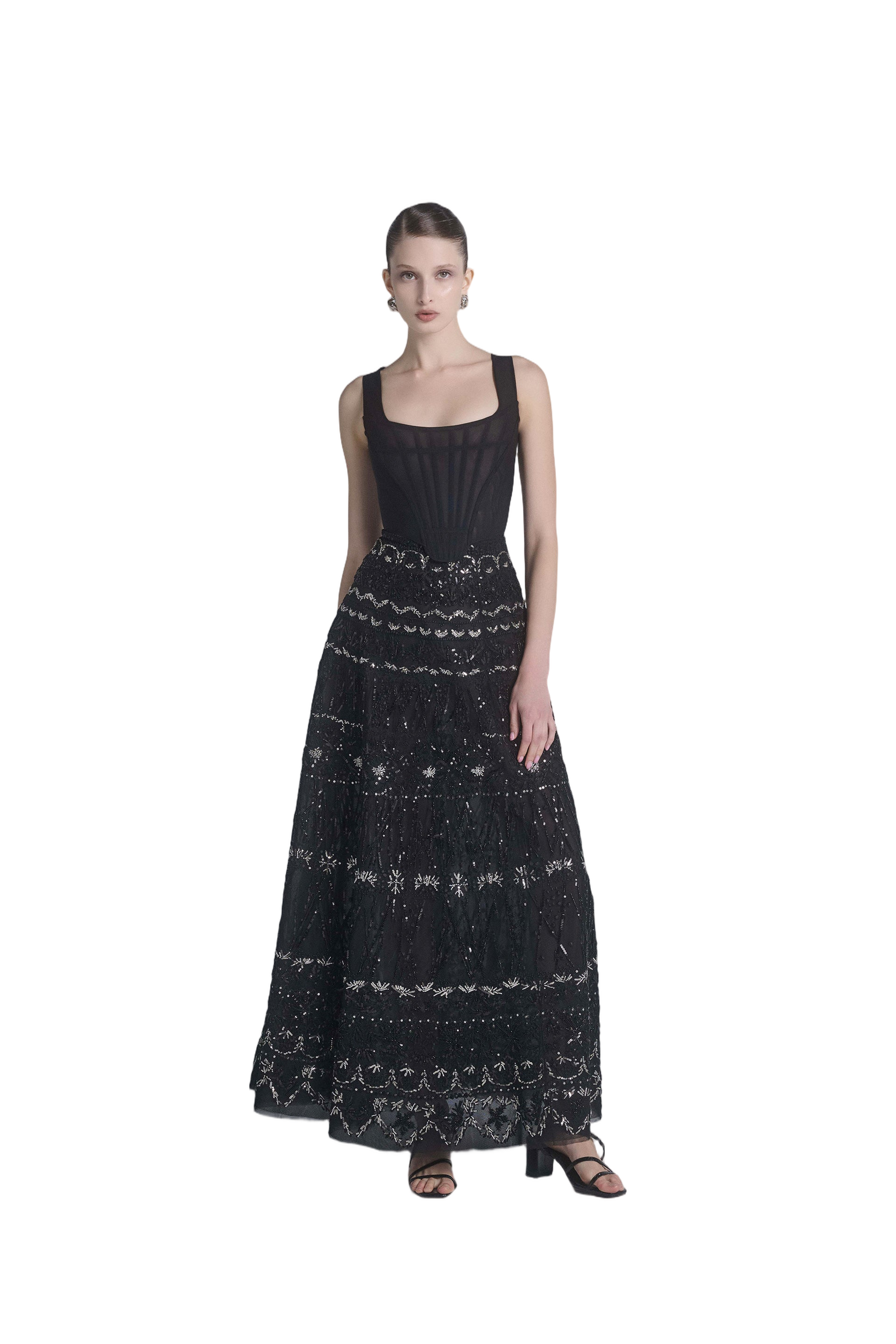 Corset With Beaded Skirt