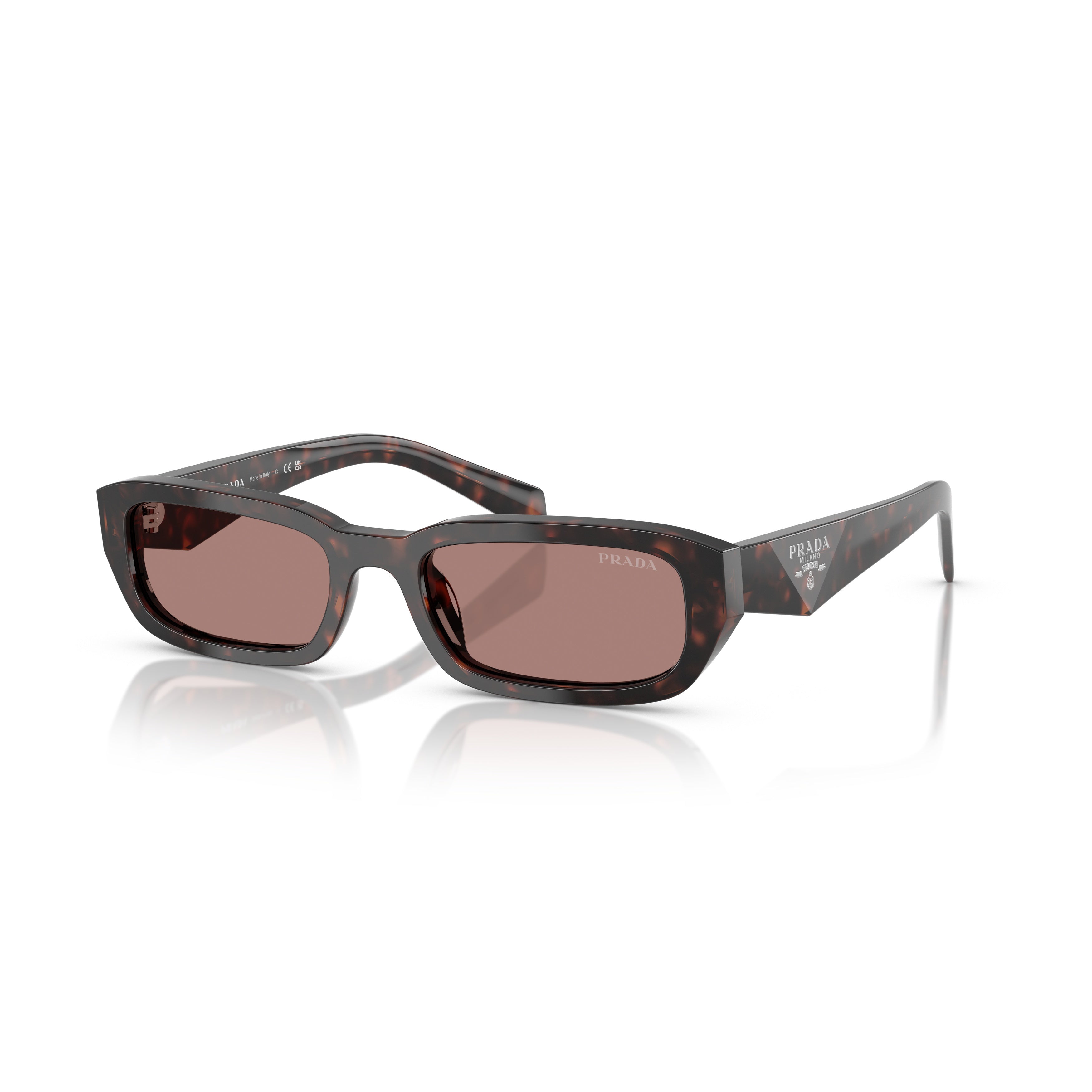 0pr B06s Rectangular Tortoiseshell Acetate Sunglasses