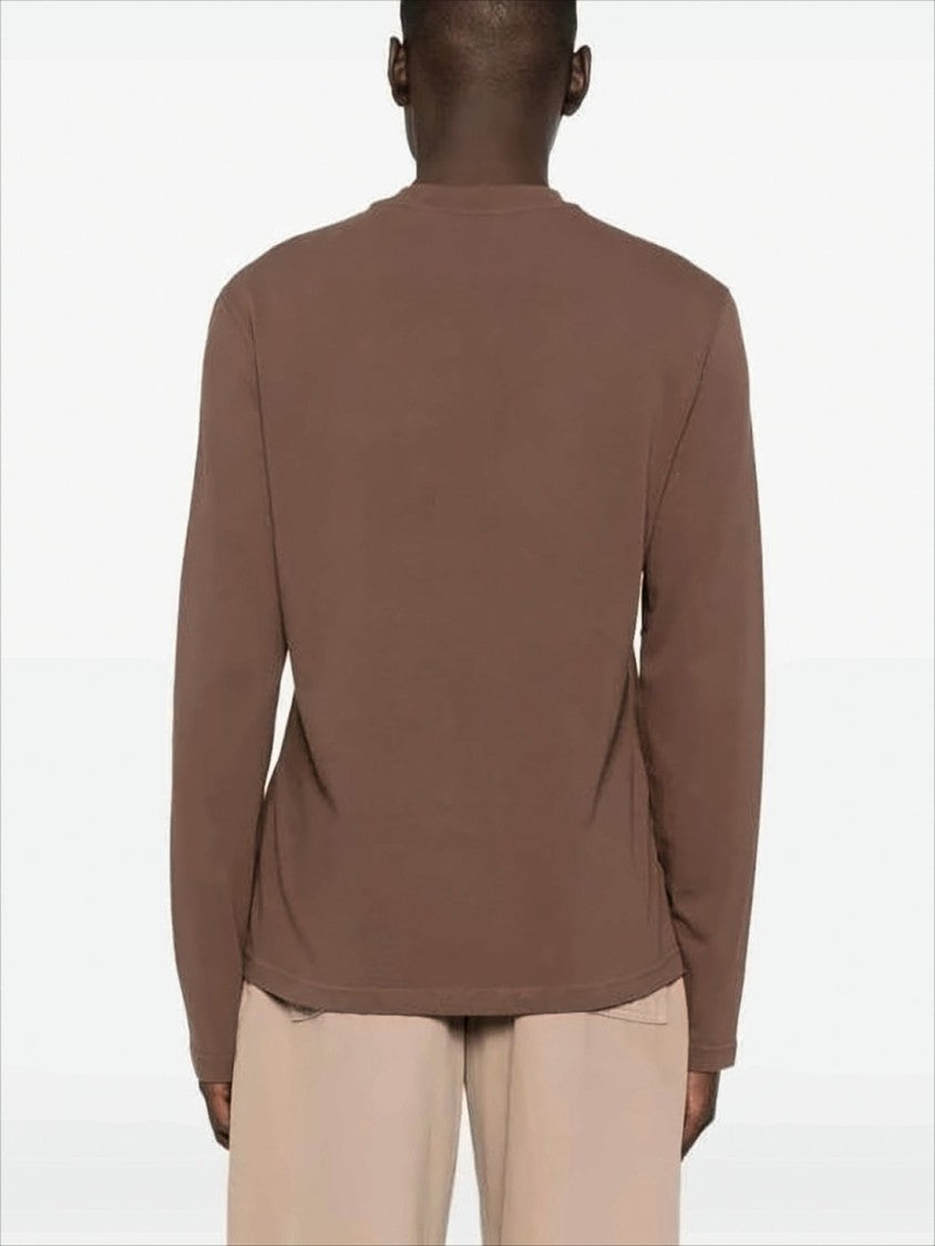 Minimalist Long-Sleeve Cotton T-Shirt