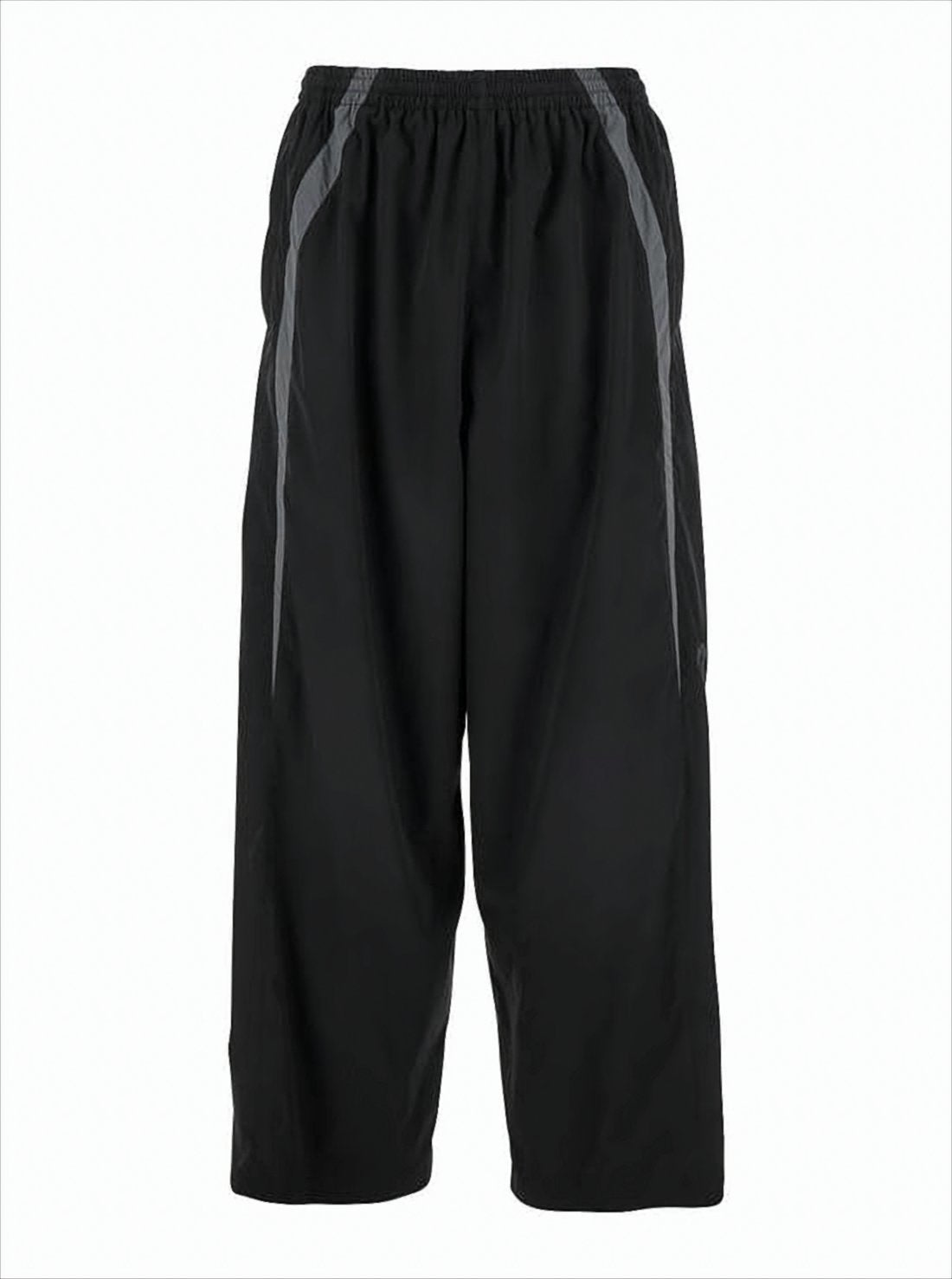 Loose-Fitting Jogger Pants with Angular Stripes