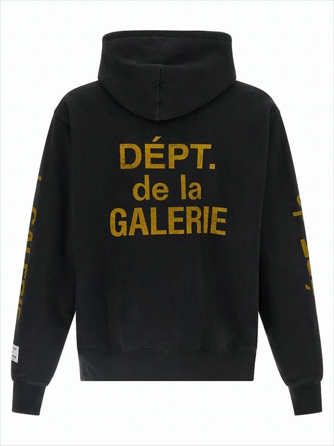 Black Hoodie with Bold Graphic Elements