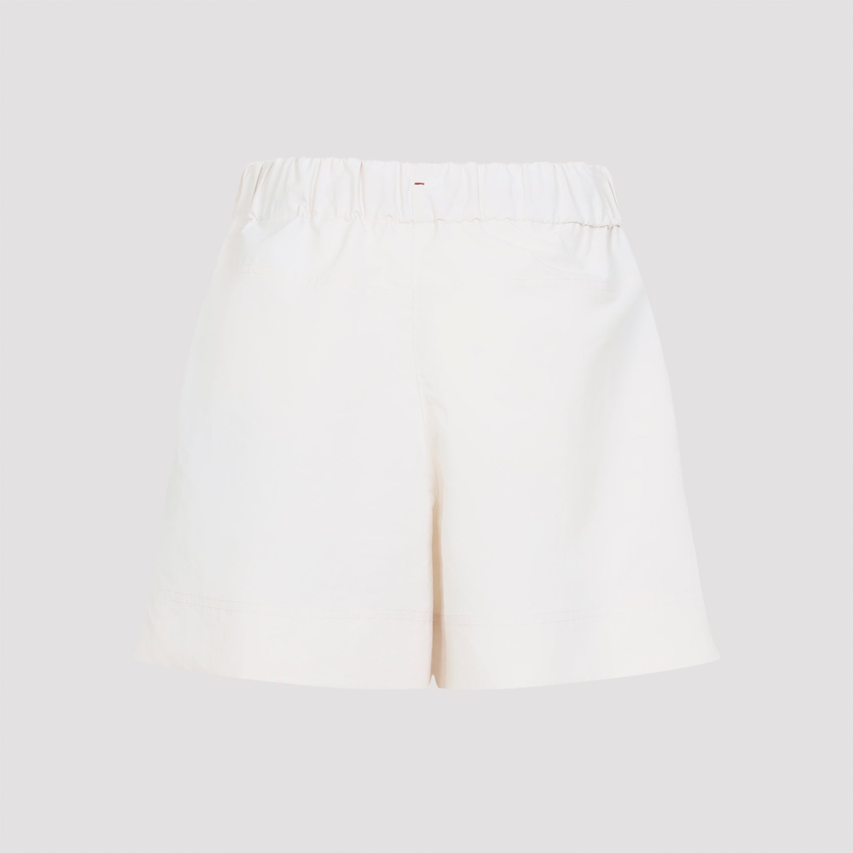 Lightweight Polyester Bermudas In Nude & Neutrals