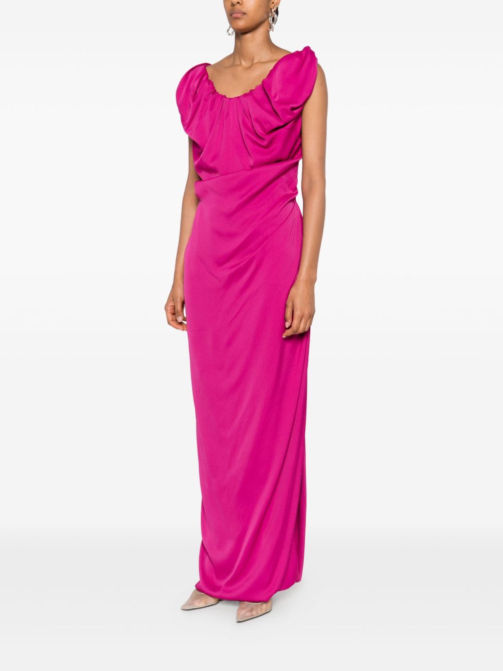 Long Fuchsia Maxi Dress