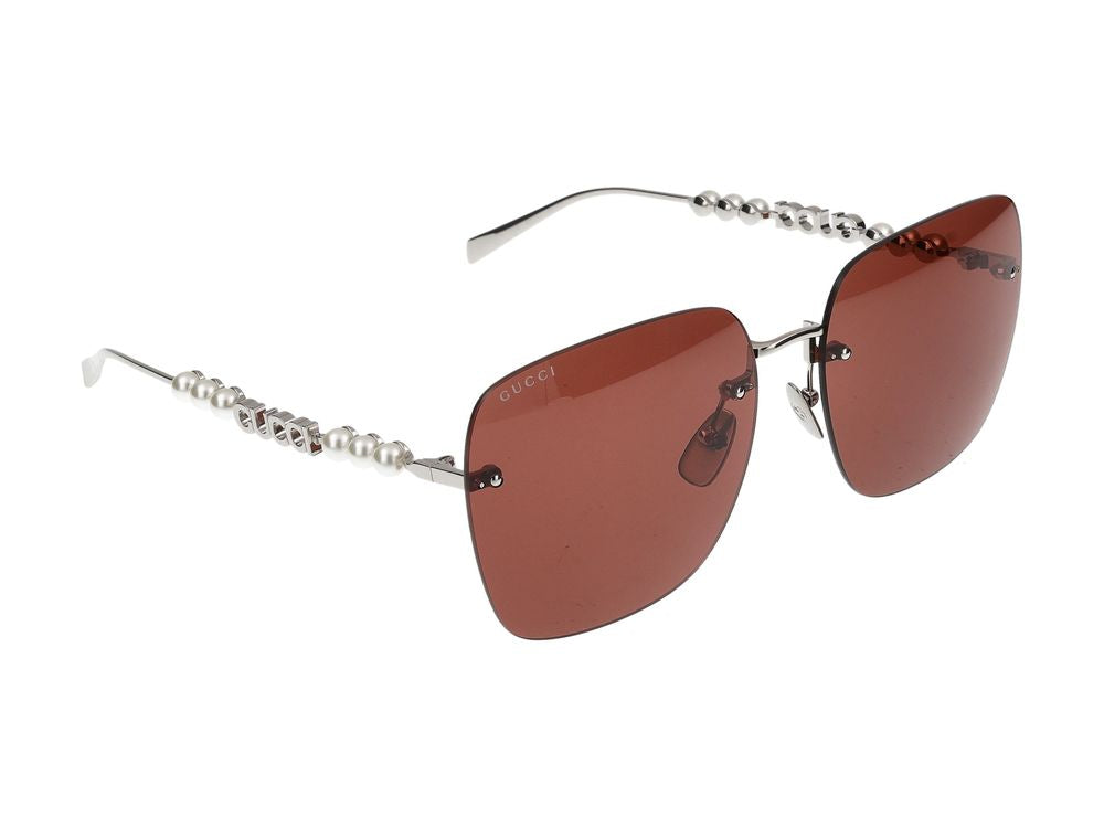 Sunglasses Gucci GG1923SA 002 silver silver brown 63/17/145