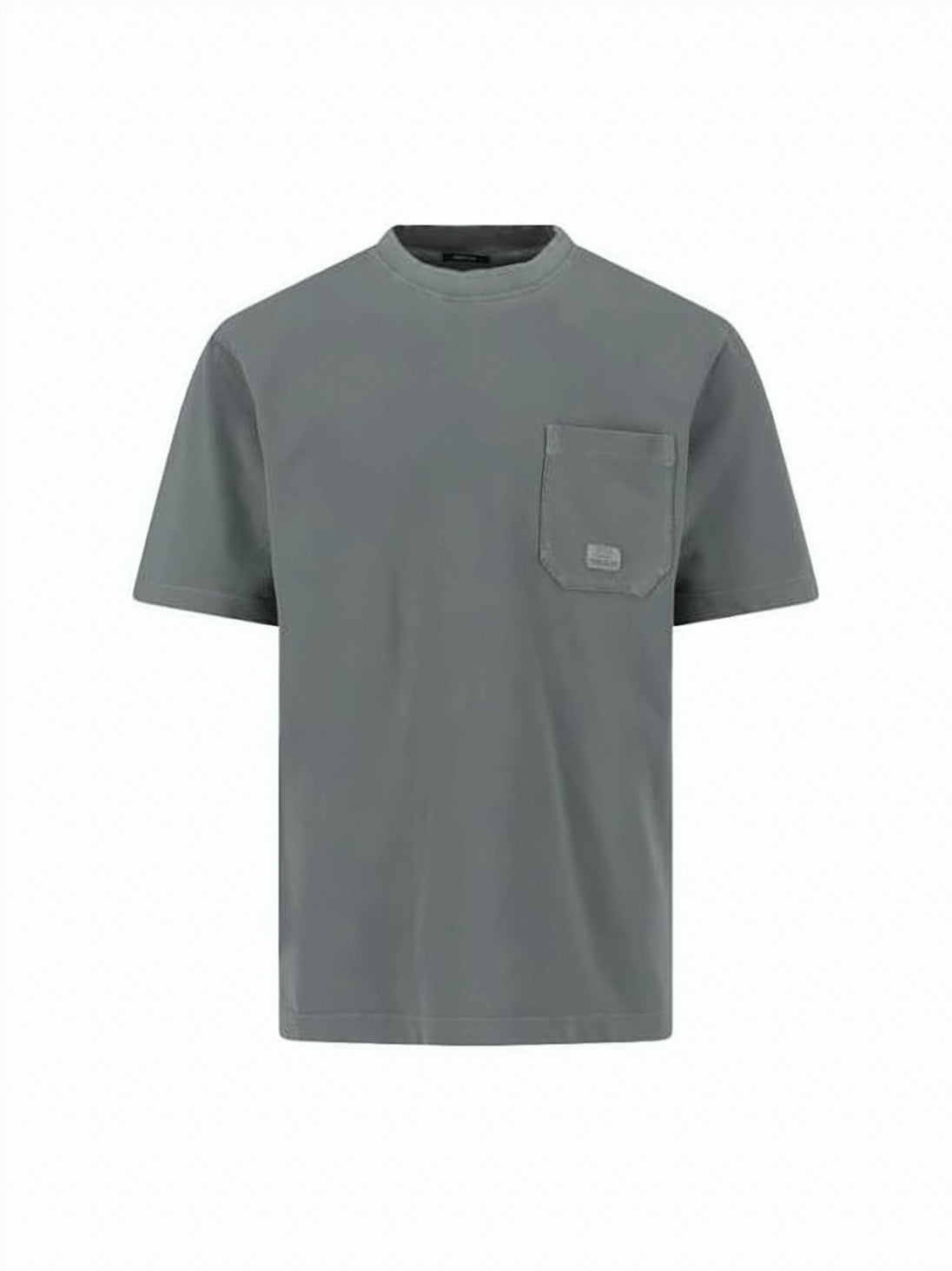 Relaxed Fit Grey T-Shirt with Textured Fabric