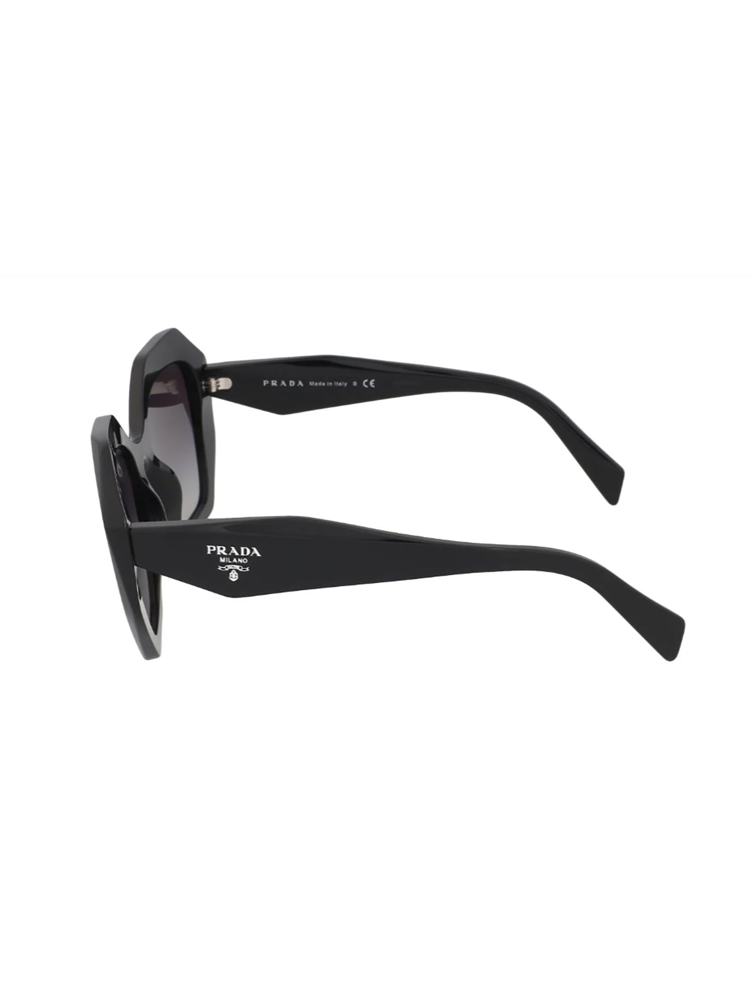 Oversized Czarne Okulary Przeciwsłoneczne w Ośmiokątnych Oprawkach