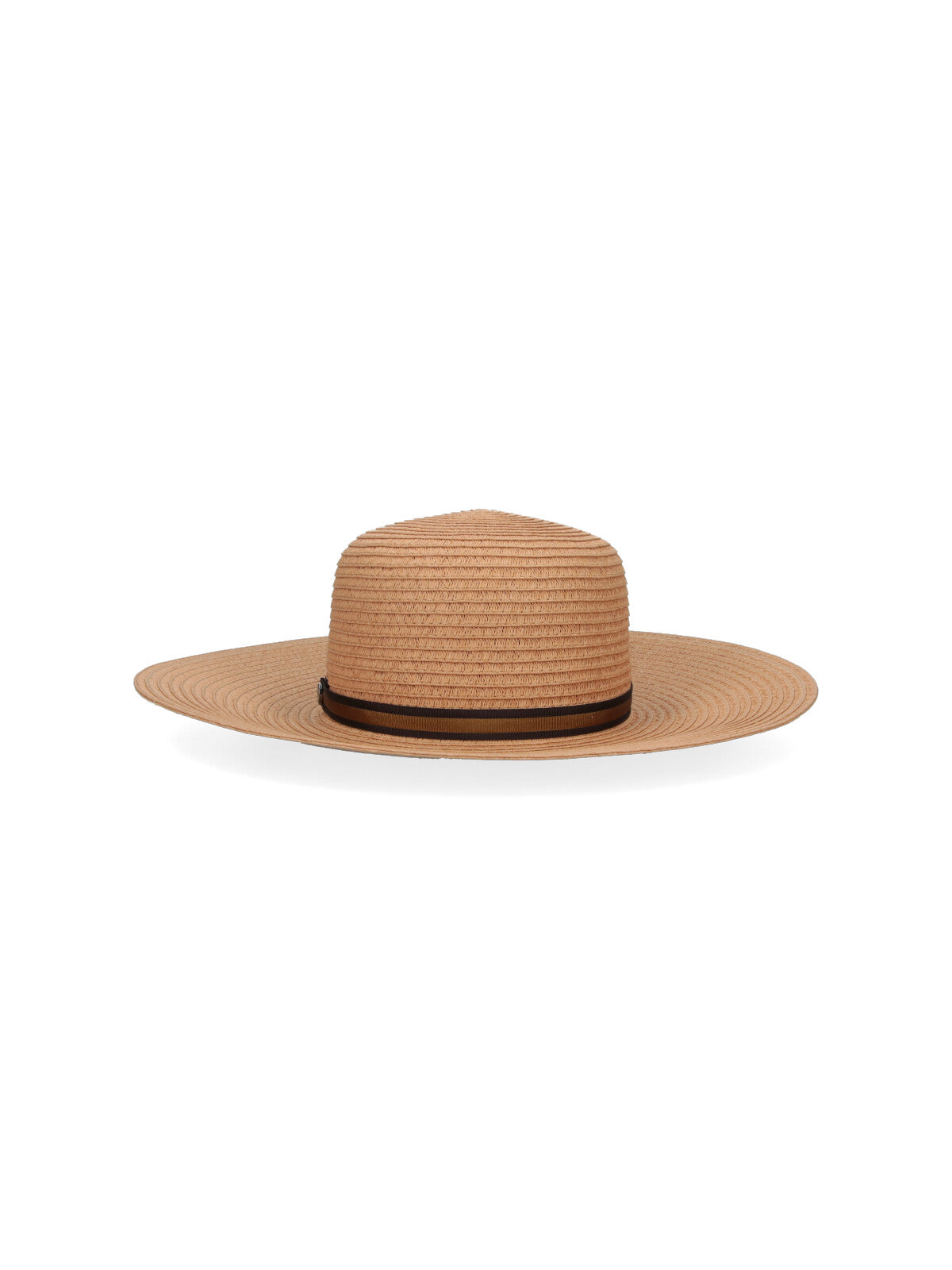 Beige Giselle Wide-Brimmed Woven Straw Hat