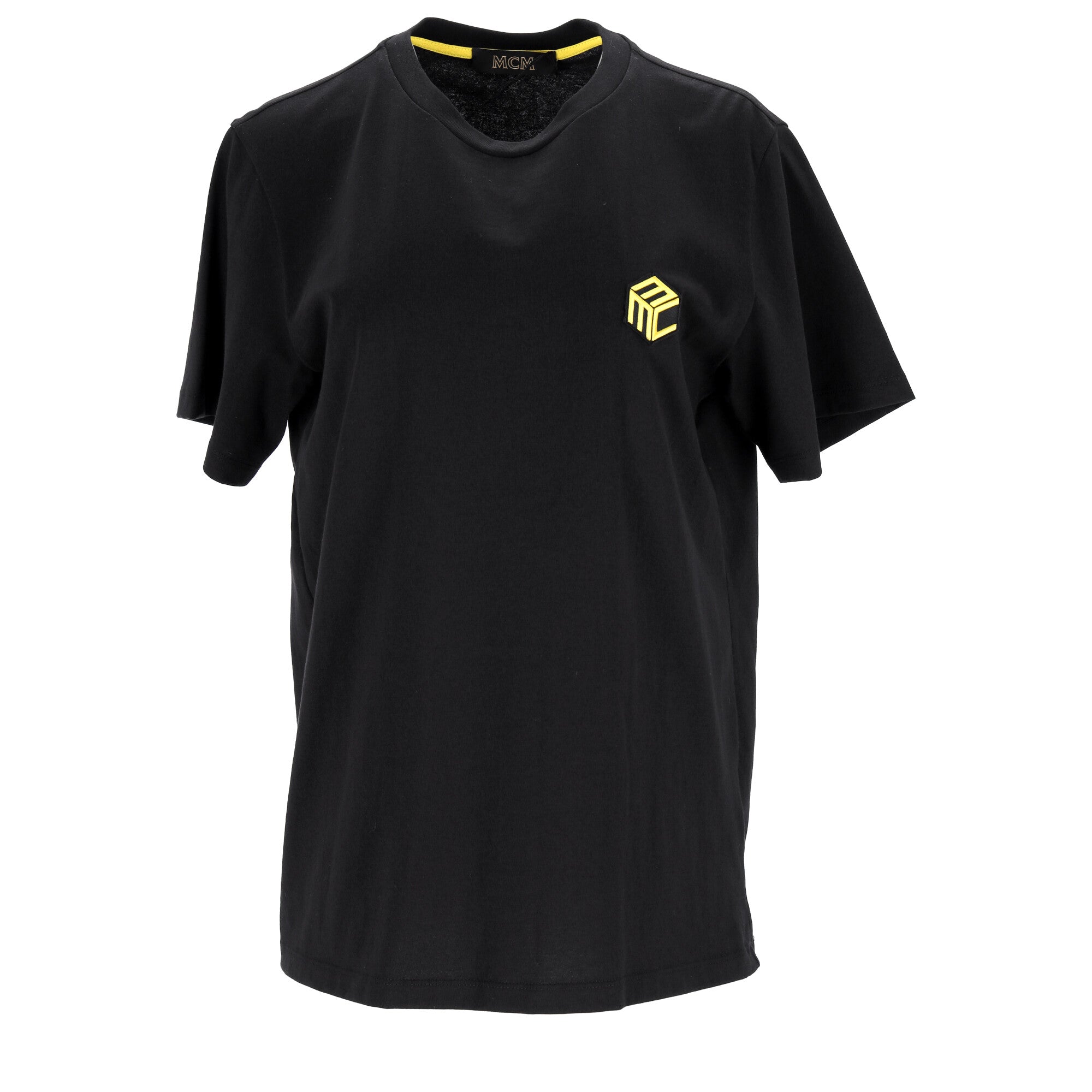 Black Cotton T-Shirt With Iconic Logo