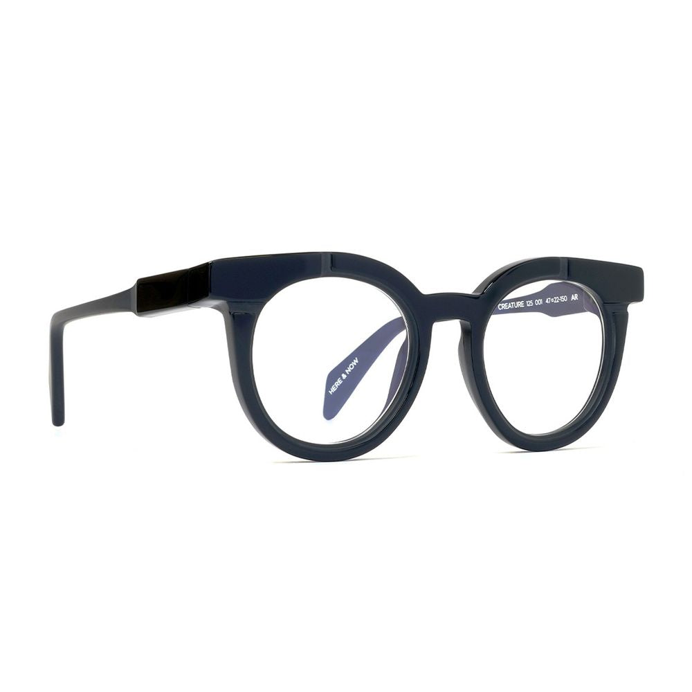 Creature 125 Round Black Acetate Sunglasses