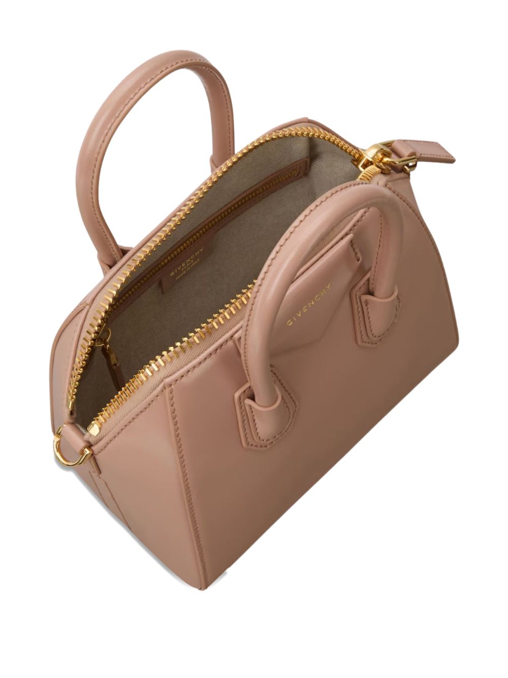 Structured Silk and Nylon Handbag