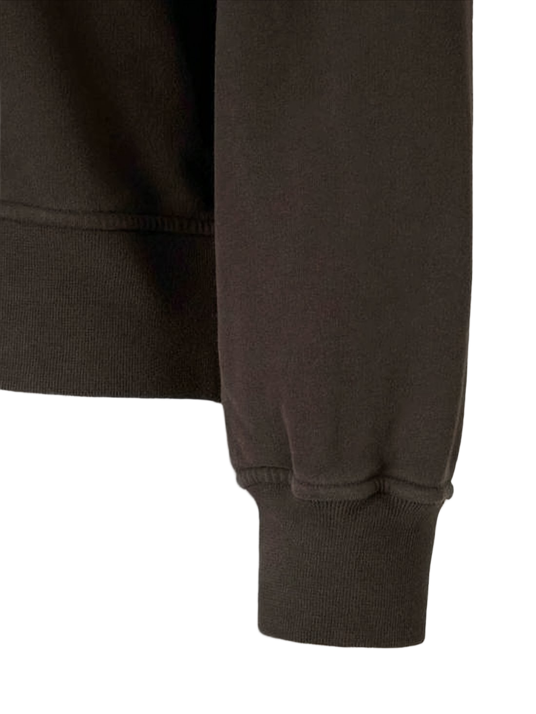 Relaxed Fit Brown Sweatshirt with Iconic Patch