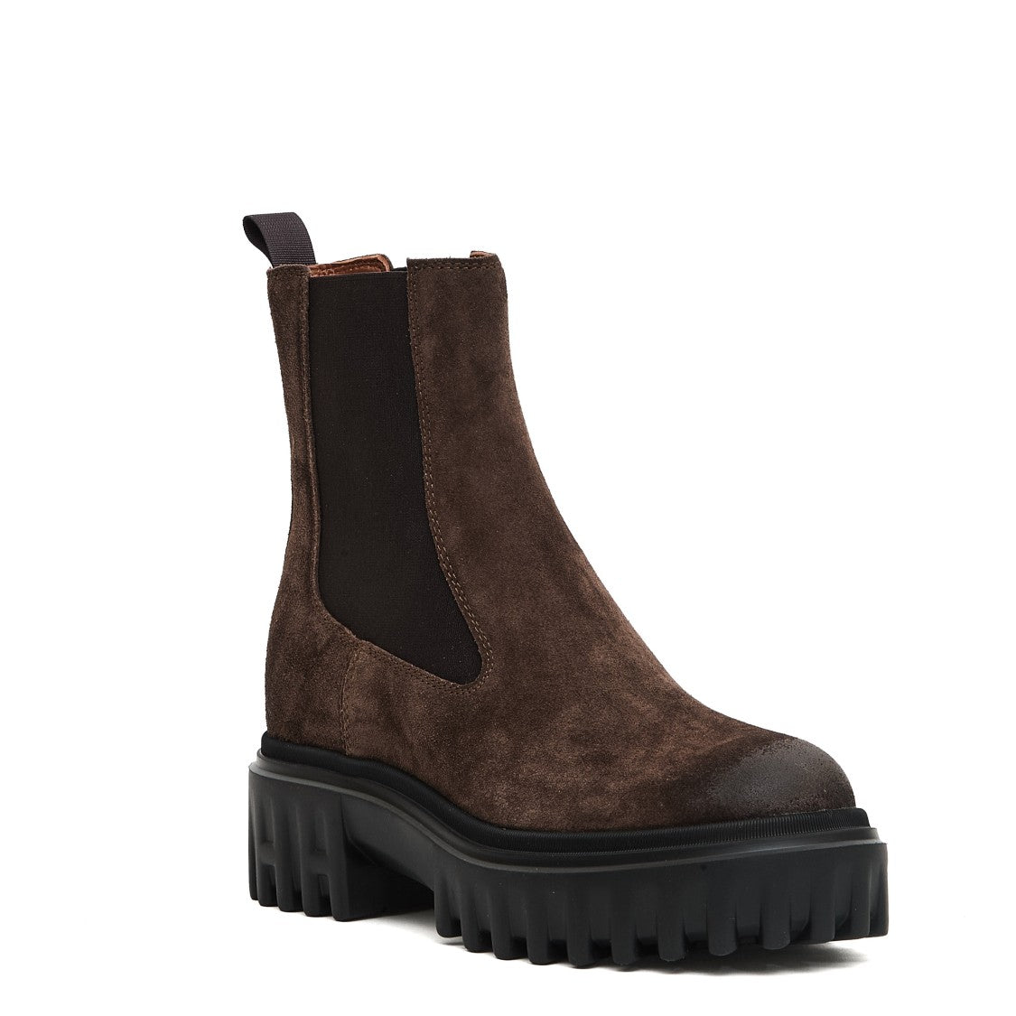 Chelsea Cam Brown Rubber Stripes H Boots
