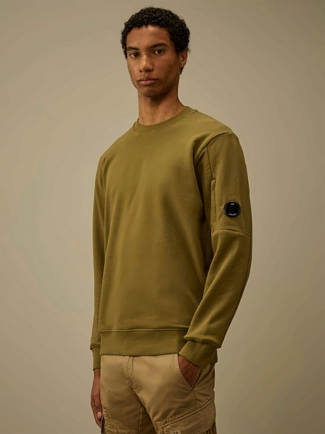 Raised Fleece Texture Crewneck Sweatshirt