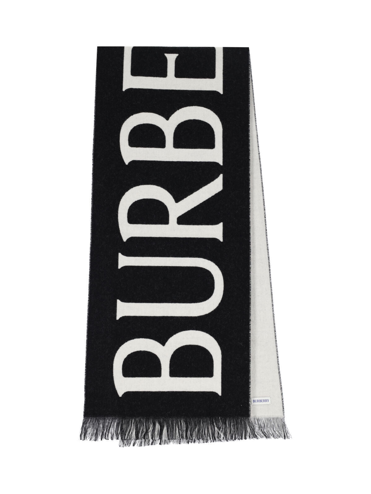 "B Shield" Reversible Scarf – Black/Cream