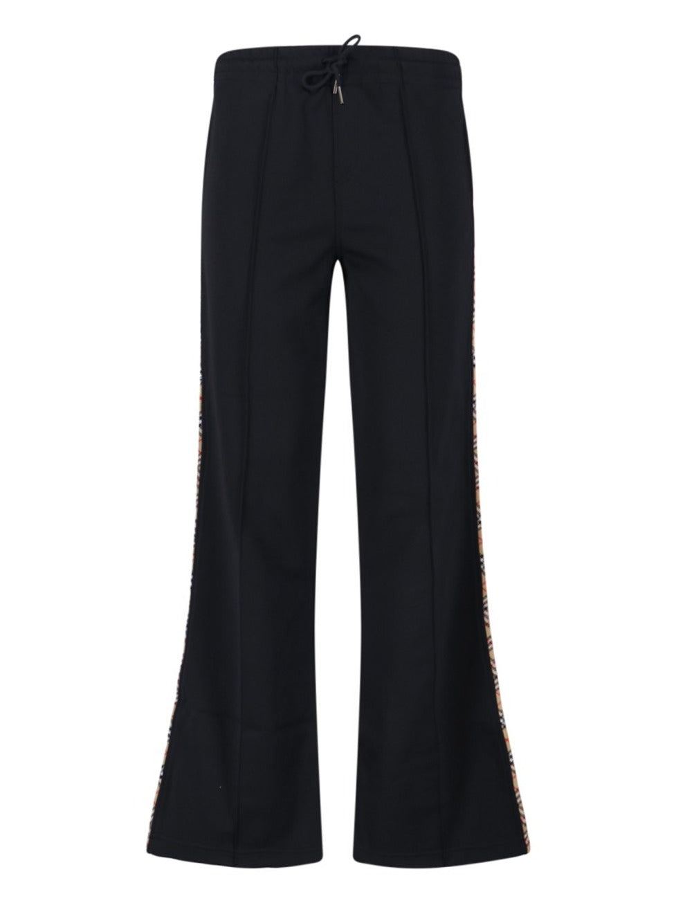 Flared Trousers With Drawstring Waistband