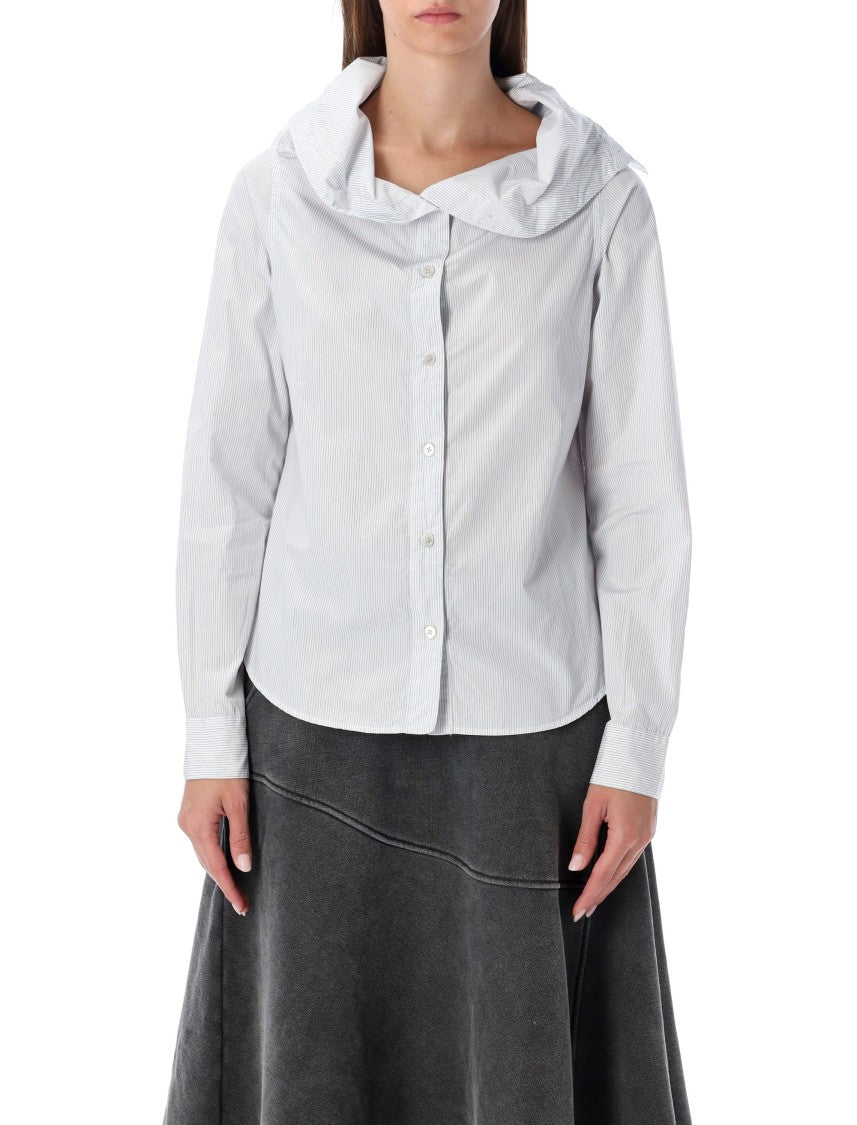 Kaonashi Striped Poplin Shirt