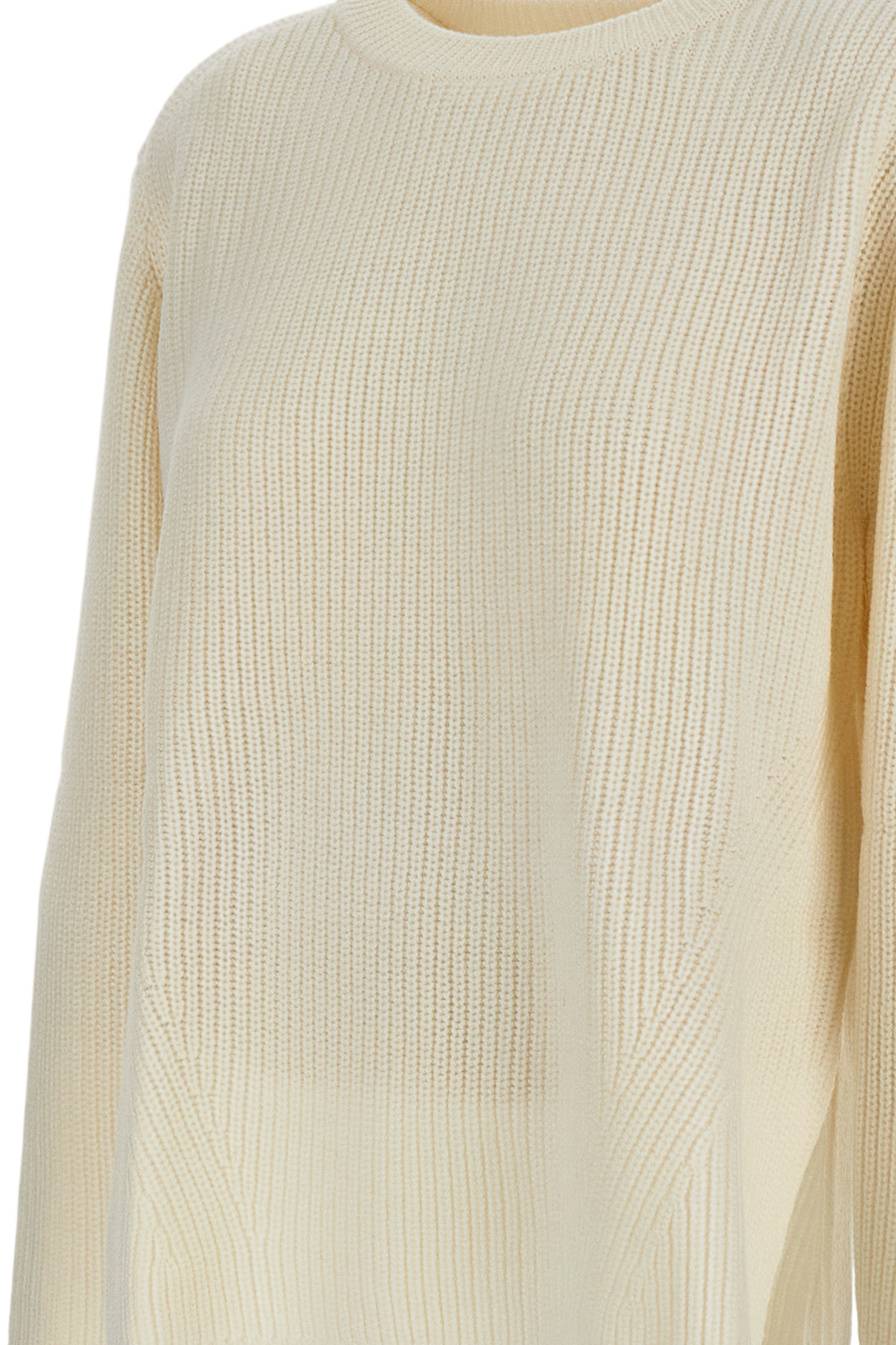 White Sweater With Classic Fit