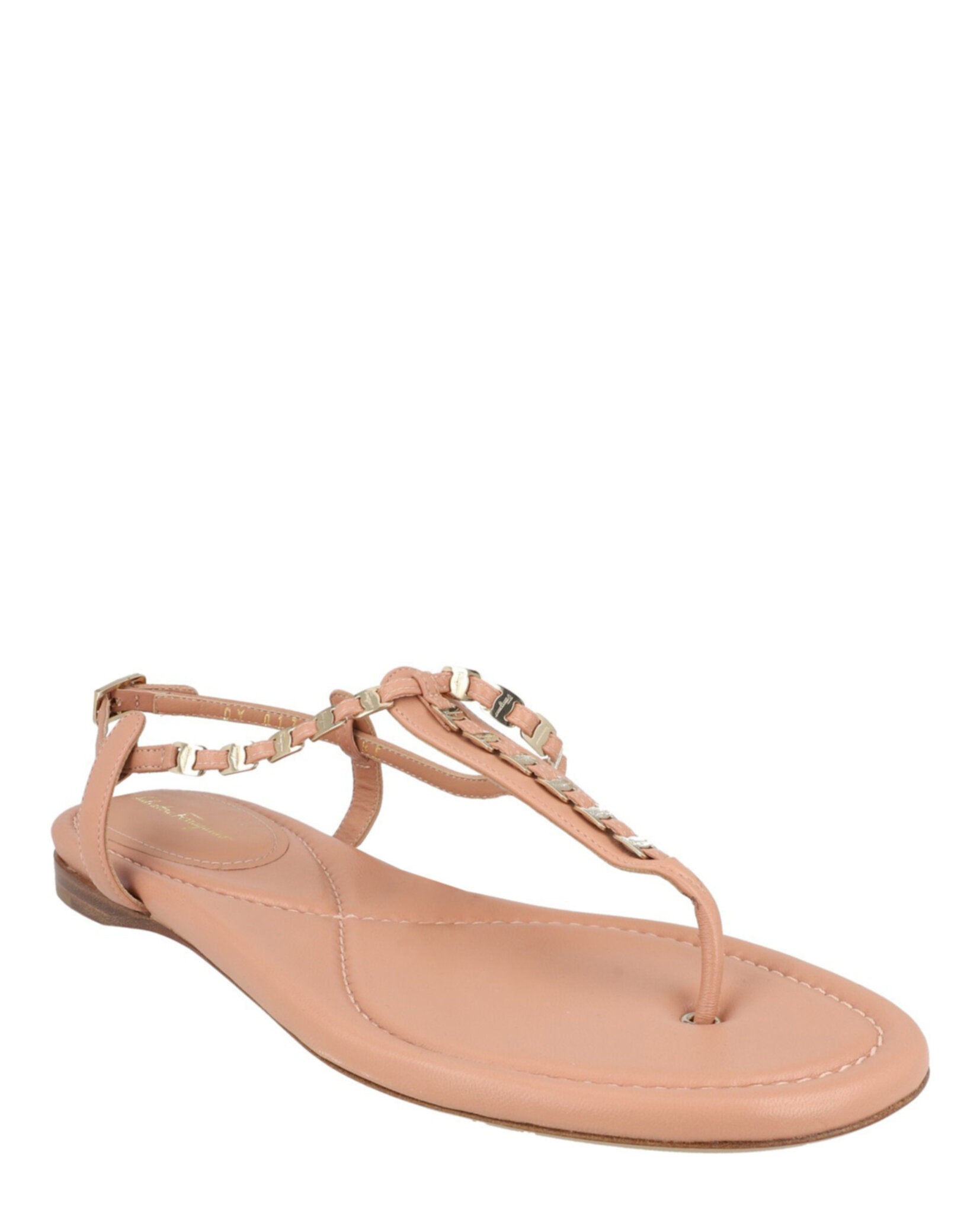 Tahiti Chain T-Strap Sandals