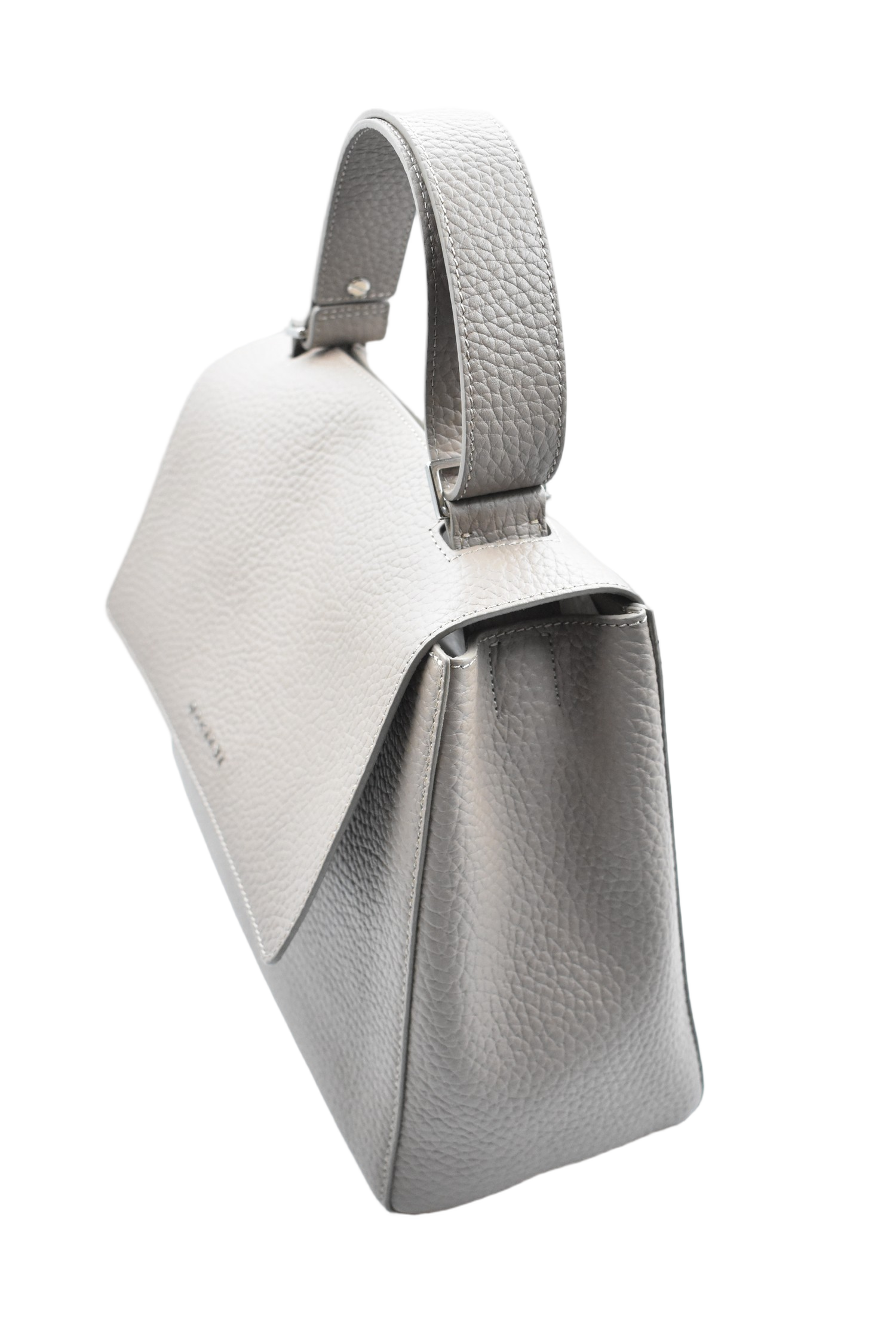 Medium Soft Pebbled Leather Shoulder Bag