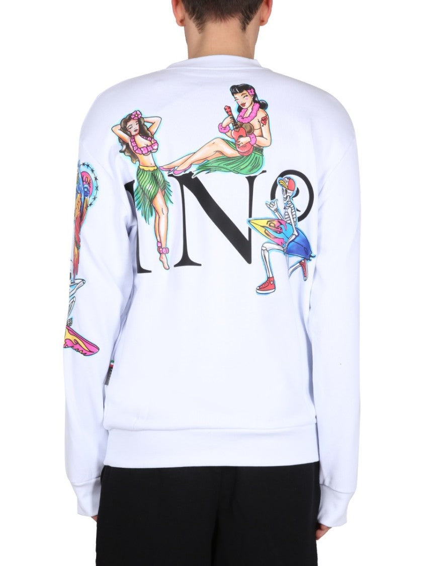 Crewneck Sweatshirt With Front Graphic