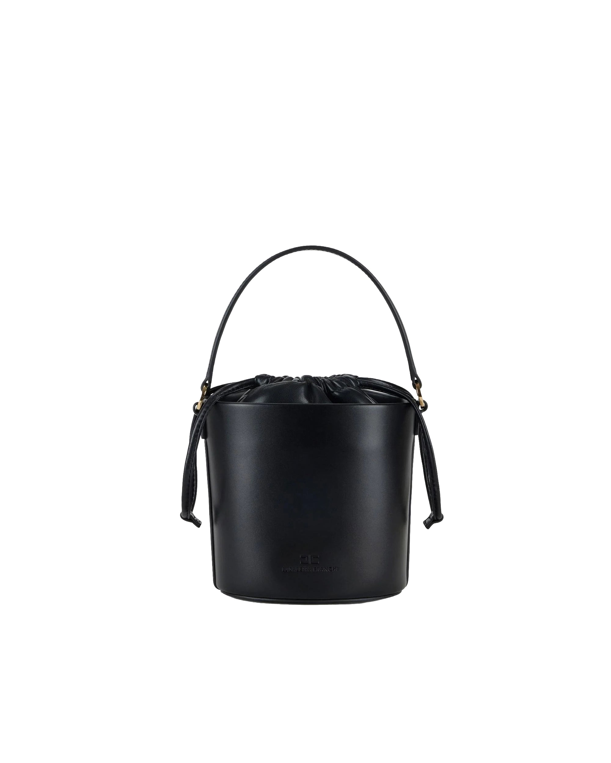 Bucket Bag With V-Cut Design And Gold Logo