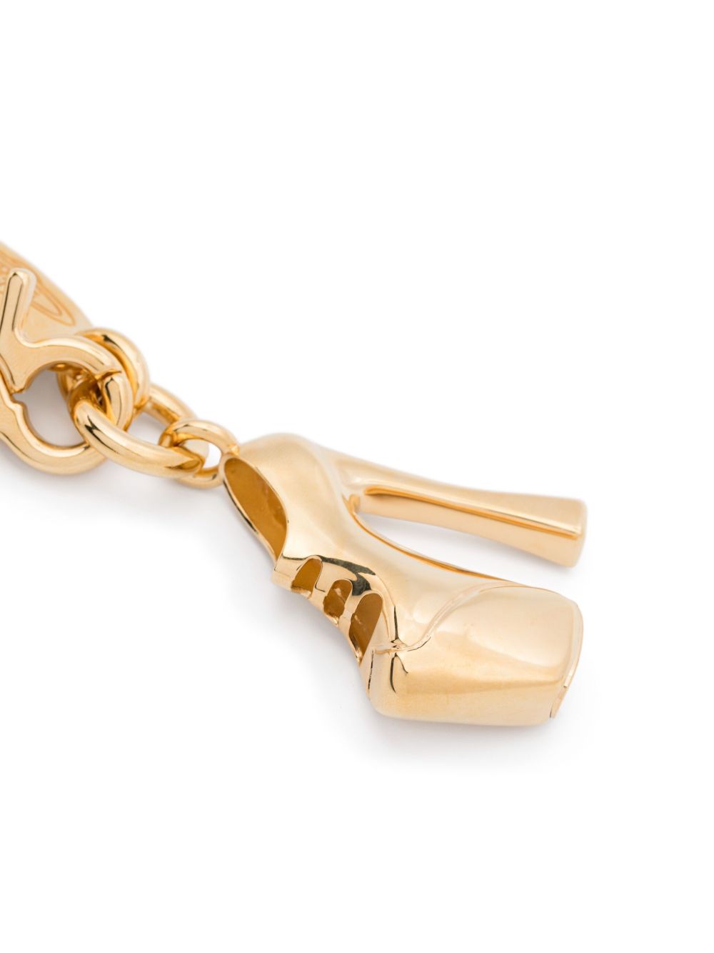 Gold-Tone Necklace with High-Heeled Shoe Pendant