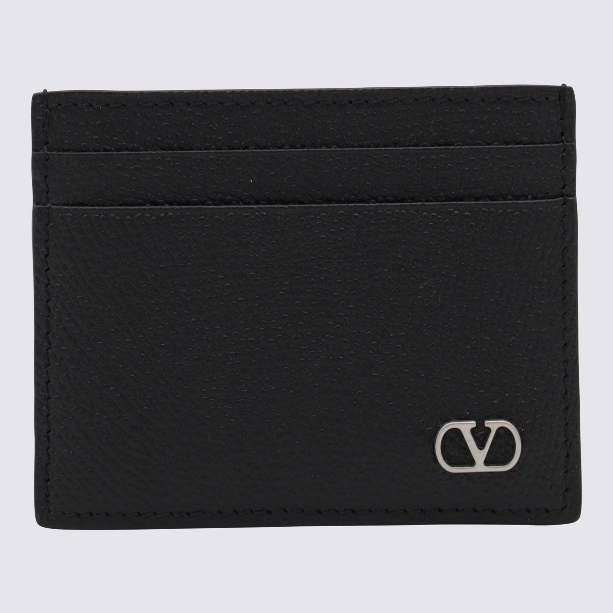 Black Wallet with Smooth Texture and Compact Design