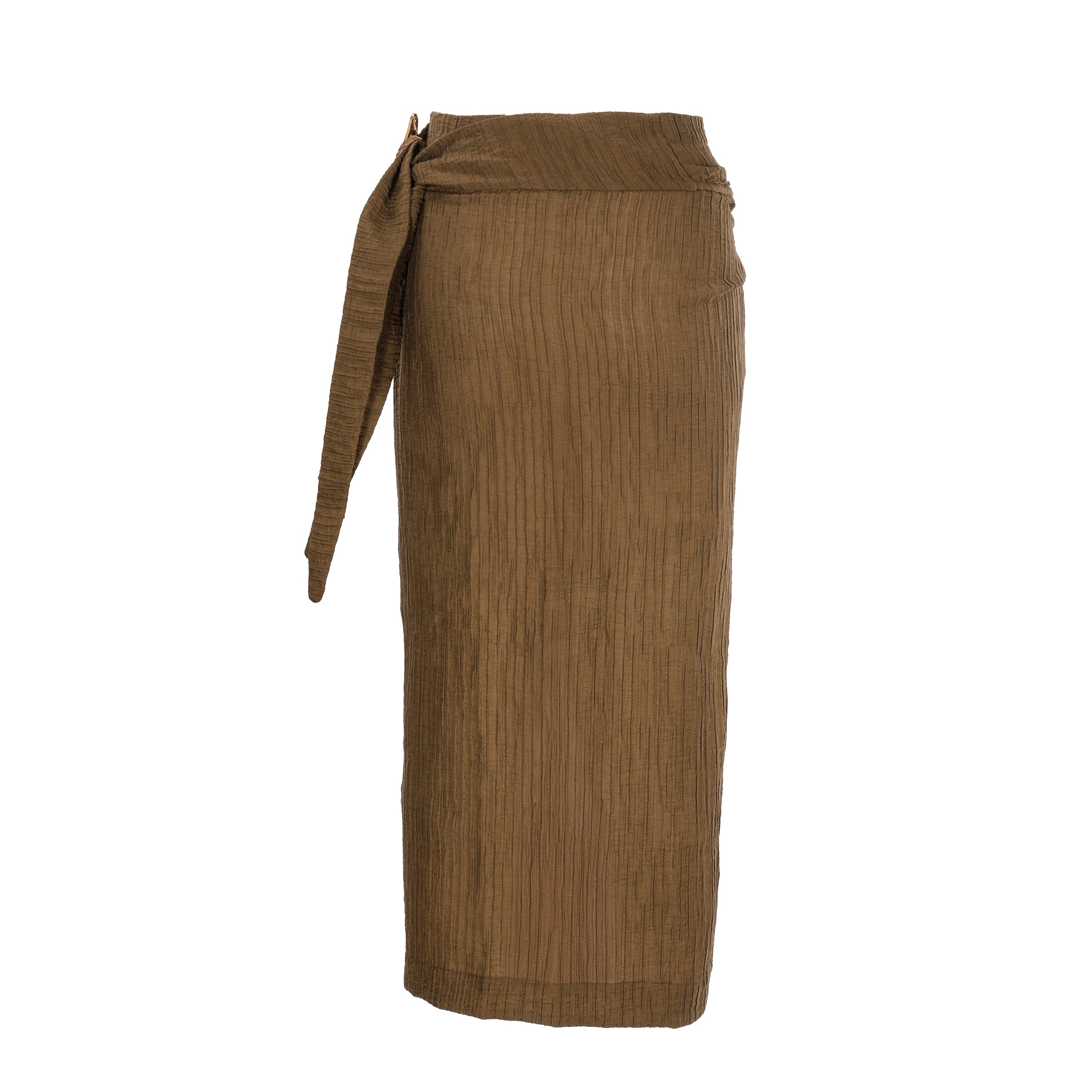 Midi Pareo In Textured Fabric