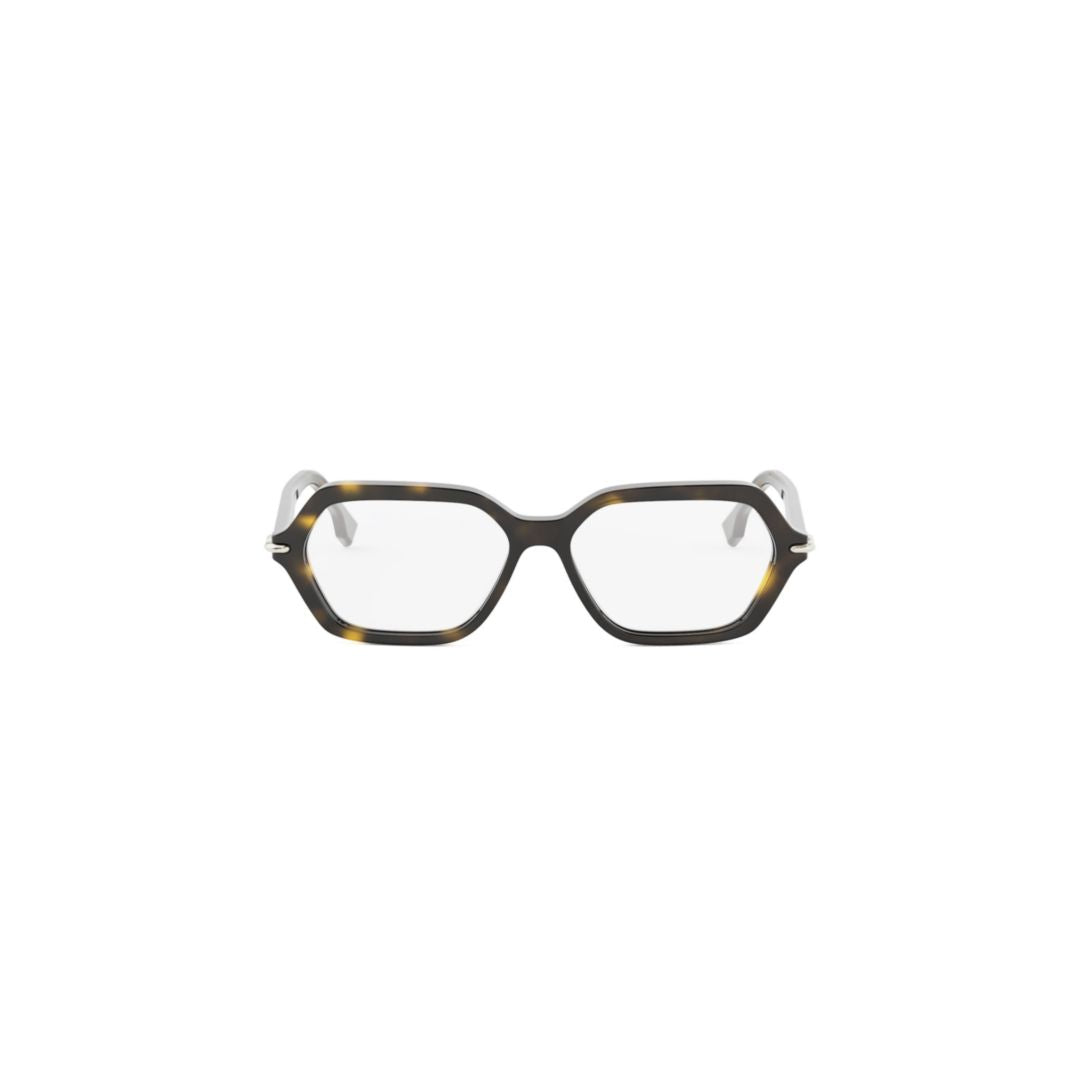 Fe50125i Geometric Hexagonal Tortoiseshell Sunglasses